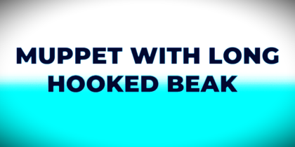 muppet with long hooked beak