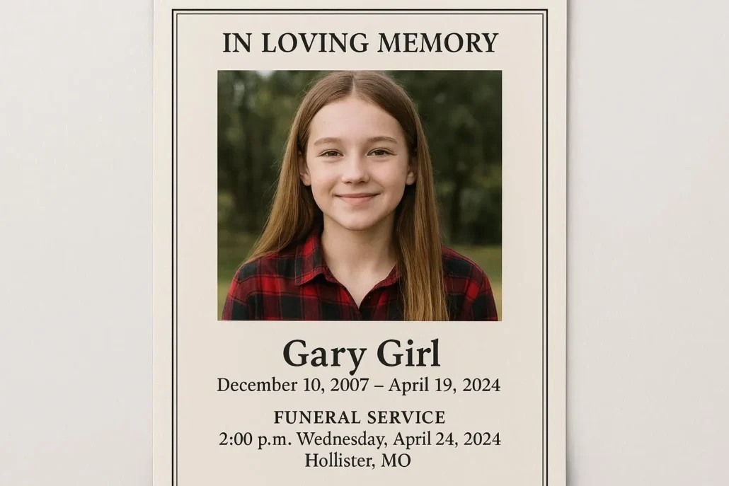 Forsyth Mo Girl Died Outside Of Hollister Mo Funeral