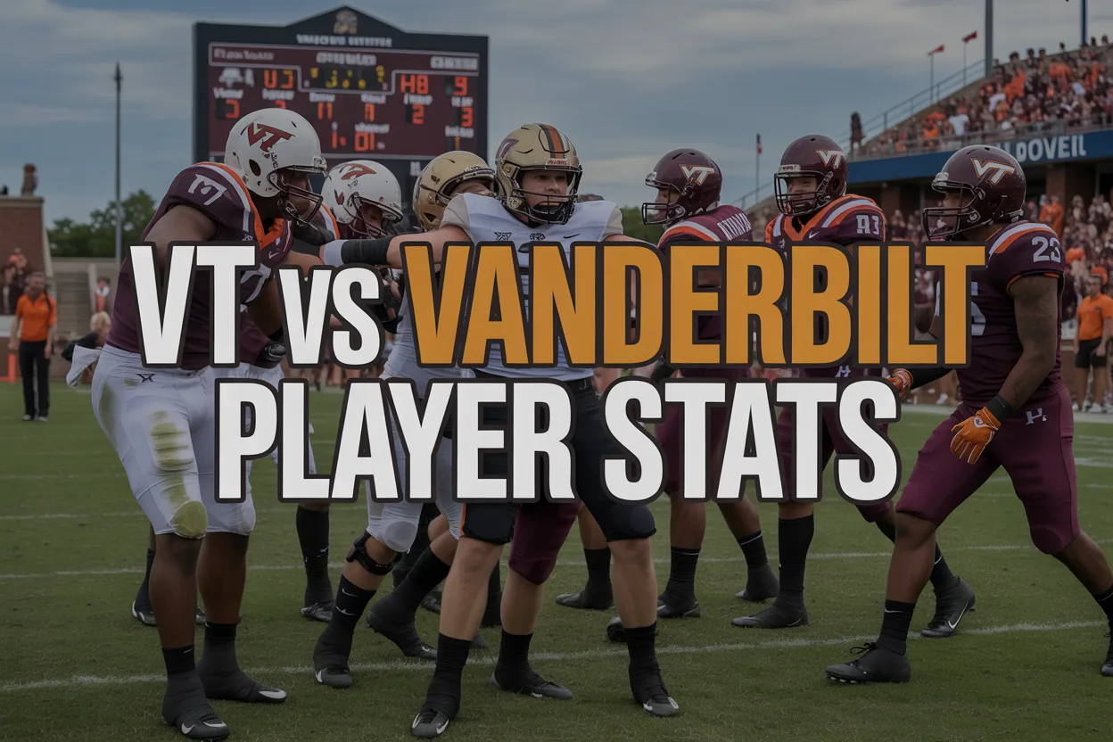 virginia tech hokies football vs vanderbilt football match player stats
